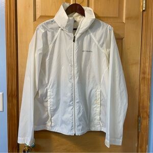 Columbia White Windbreaker Size XL